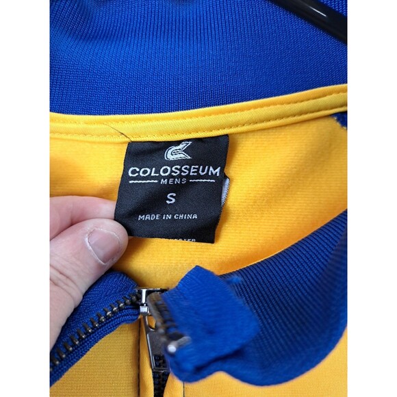 Pittsburg Panthers Colosseum LS Blue Yellow Full Zip Light Jacket Mens Small - Picture 3 of 8